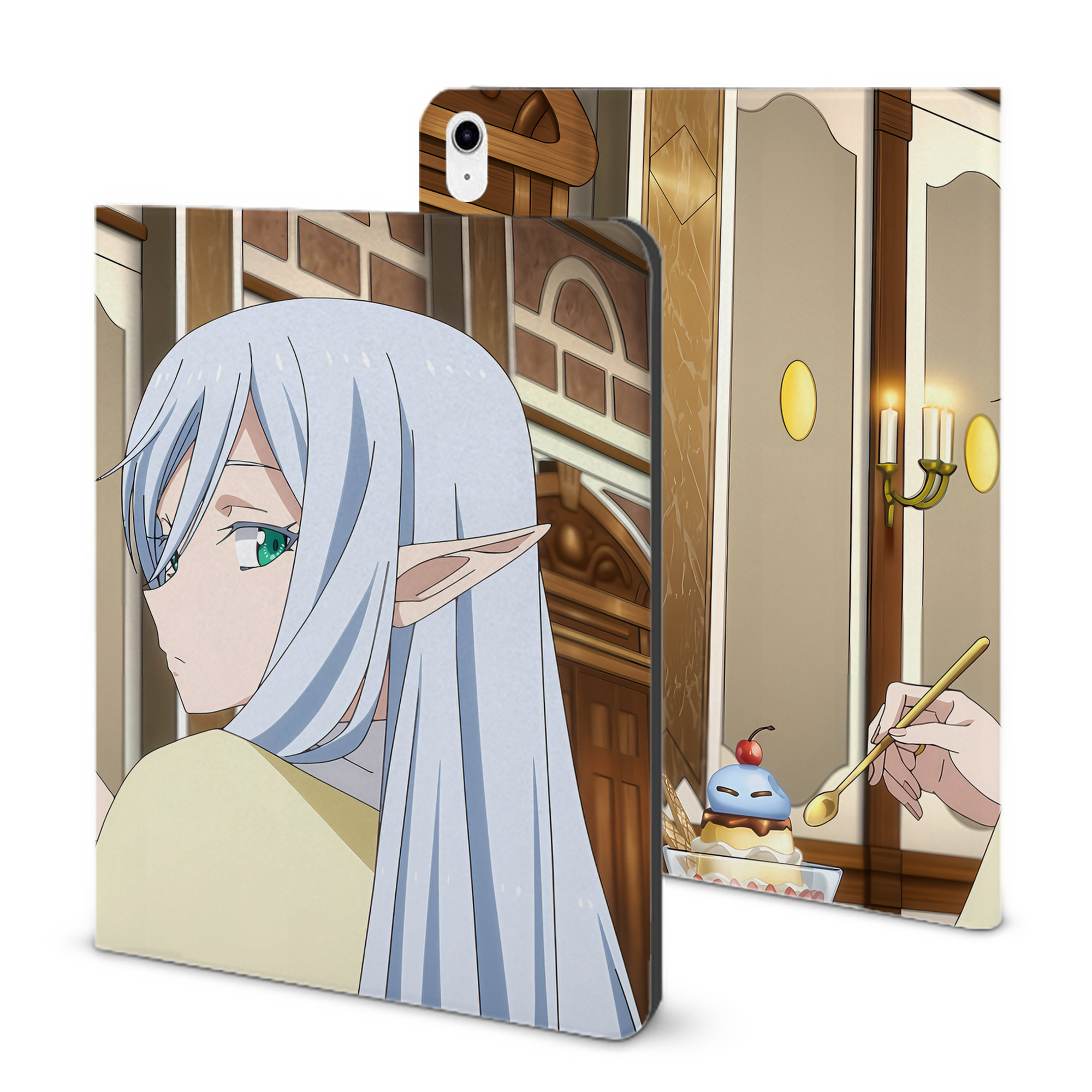 （画像用） 転スラ Regarding Reincarnated to Slime IPad ケース ブック型 PUレザー TPU 耐衝撃 軽量 薄型 ペン収納なし 全面保護 IPad 各モデル対応